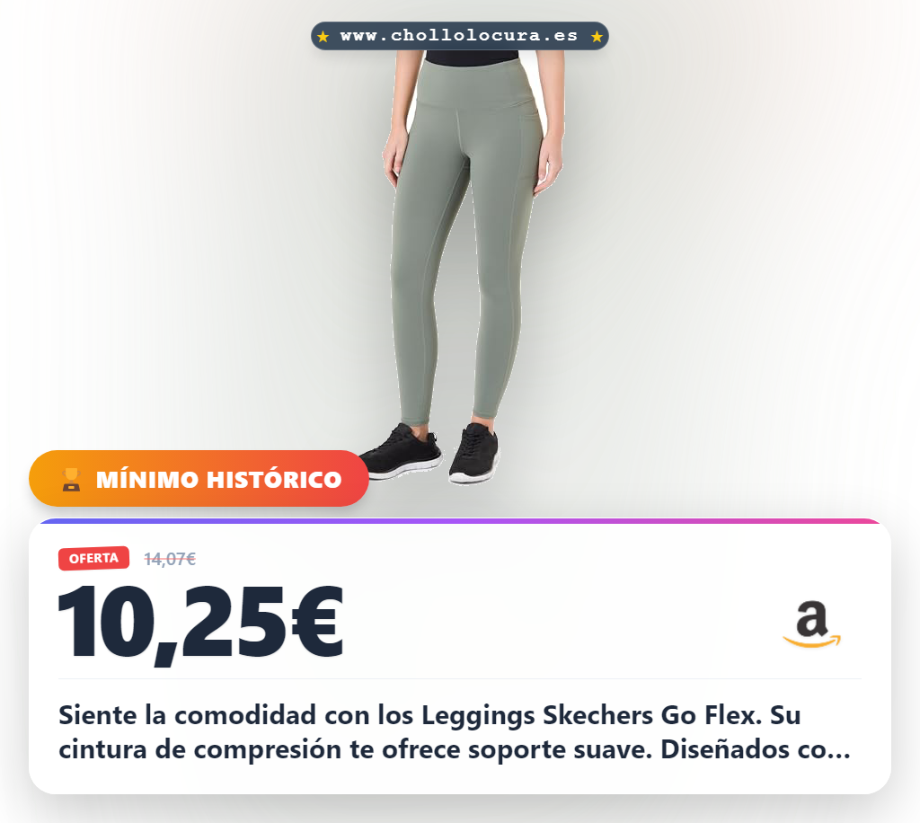 Encuentra Leggings Skechers Go Flex HW II para Mujer Agave Green: cintura alta de compresión y bolsillos laterales al mejor precio.