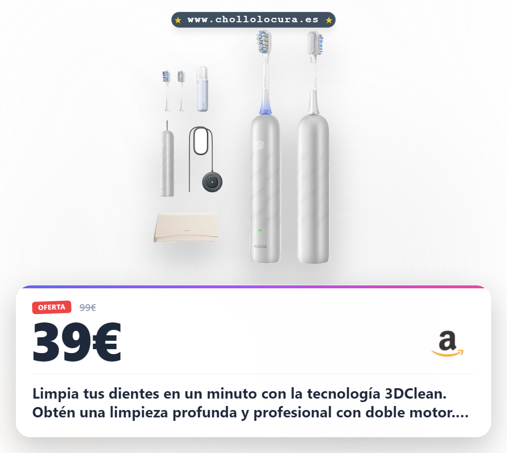 Aprovecha el cepillo eléctrico Fresh Pro 3Dclean con cabezales 3 en 1 y estuche de viaje al mejor precio
