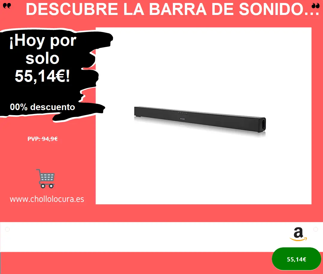 Descubre la barra de sonido Bluetooth SHARP: potencia de 150W, diseño delgado y compatible con todos tus dispositivos