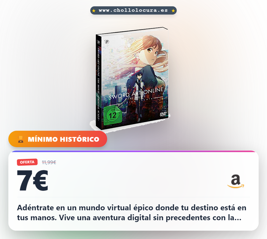 Disfruta la aventura digital de Sword Art Online Ordinal Scale en oferta histórica