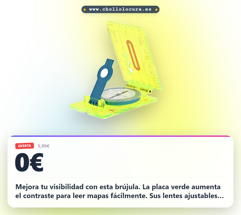 Descubre la brújula UST Hi Vis Lensatic verde fluorescente para lecturas de mapa precisas al mejor precio