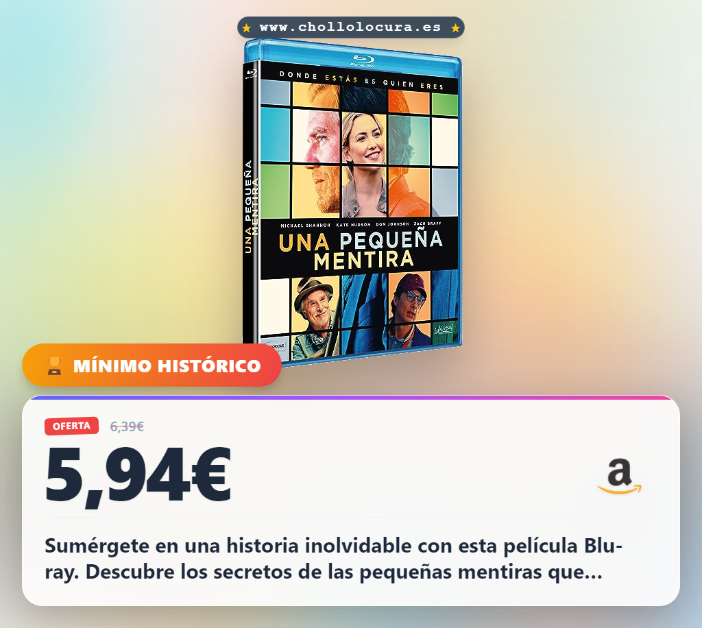 Aprovecha la película Una Pequeña Mentira en Blu-ray con calidad HD al mejor precio