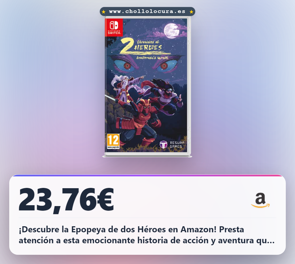 Disfruta la épica de dos héroes: Chronicles of 2 Heroes en oferta con acción y mitología japonesa al mejor precio.