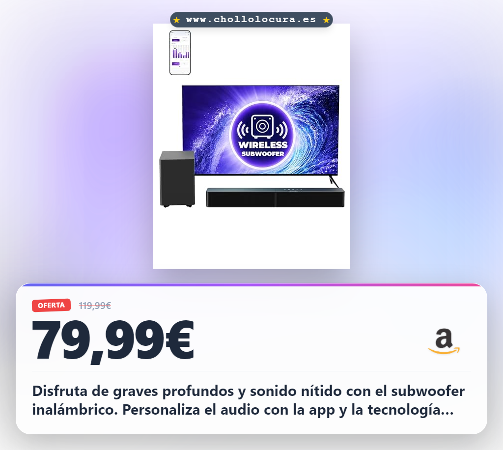 Aprovecha el sistema de sonido 2.1 con subwoofer inalámbrico y VoiceMX al mejor precio
