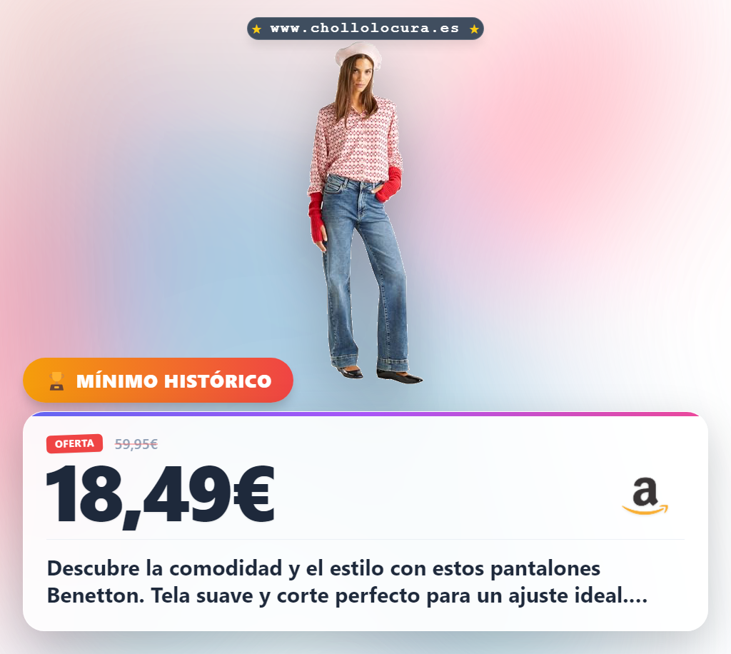 Aprovecha los Pantalones United Colors of Benetton Pantalone BLU para mujer al mejor precio