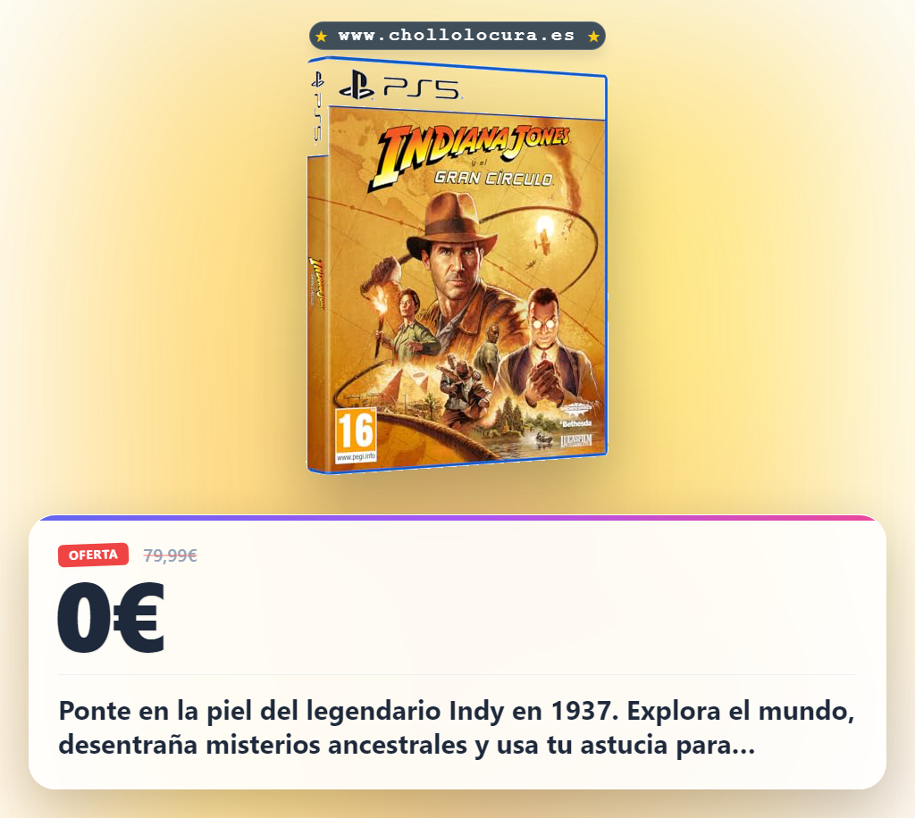 Compra Indiana Jones y el Gran Círculo para PS5: aventura de acción, enigmas y exploración al mejor precio