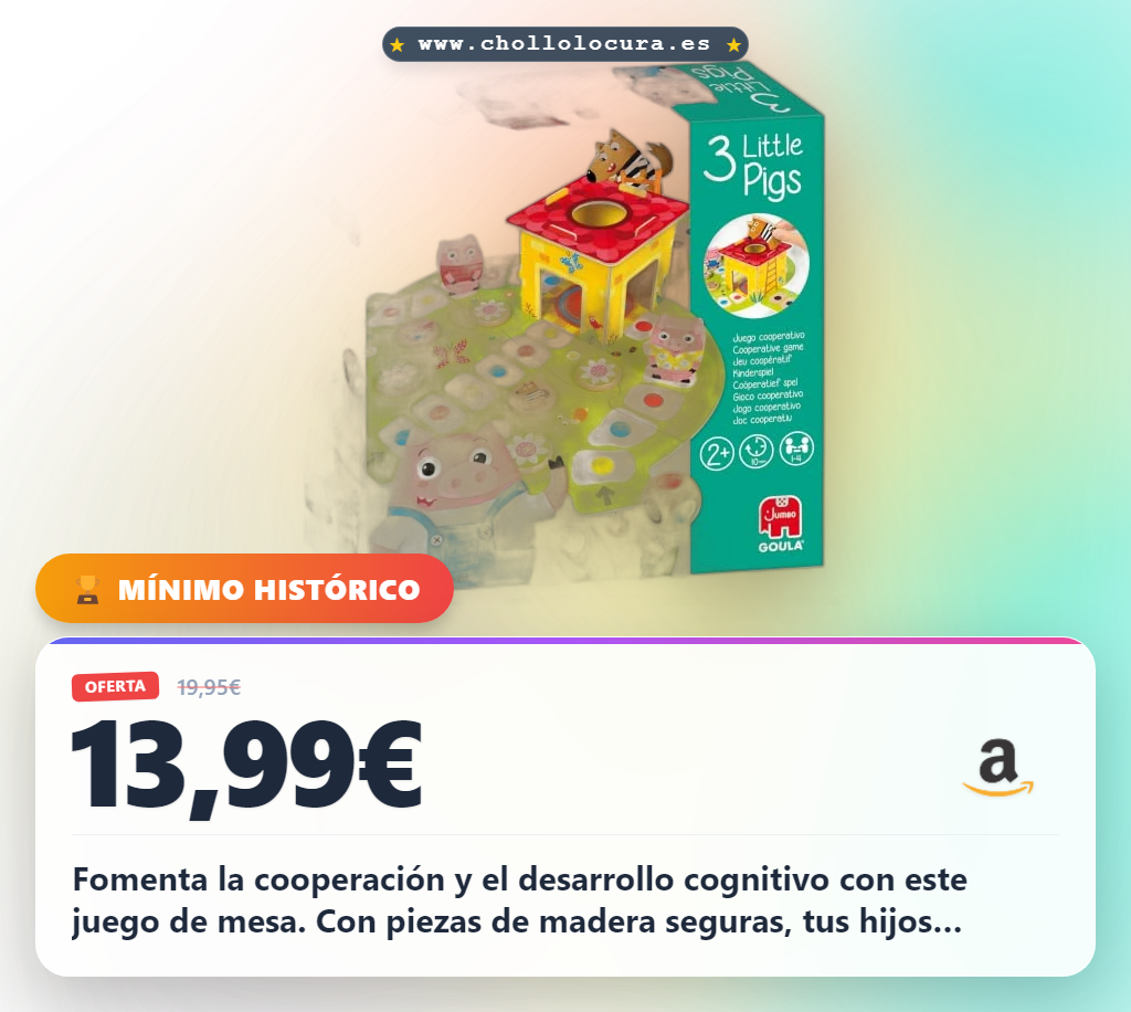 Fomenta la cooperación y el desarrollo cognitivo con este juego de mesa. Con piezas de madera seguras, tus hijos aprenderán a compartir y seguir reglas. Ideal para niños a partir de 2 años. ¡Diversión garantizada para toda la familia!