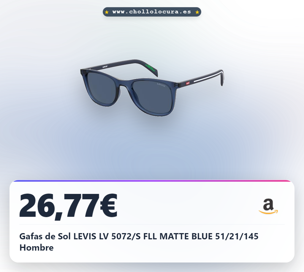 Gafas de Sol LEVIS LV 5072/S FLL MATTE BLUE 51/21/145 Hombre