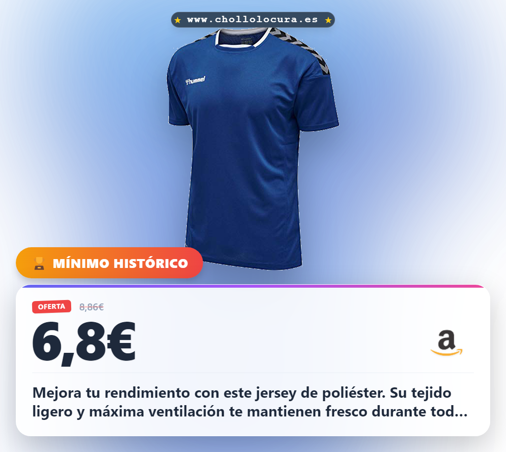 Consigue el jersey HUMMEL hmlAUTHENTIC de True Blue con tejido de mejora del rendimiento y máxima ventilación al mejor precio
