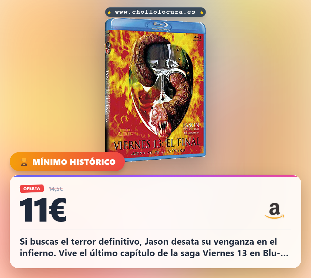 Obtén Jason Goes to Hell: The Final Friday en Blu-ray, el terror definitivo de Viernes 13 a precio de chollo