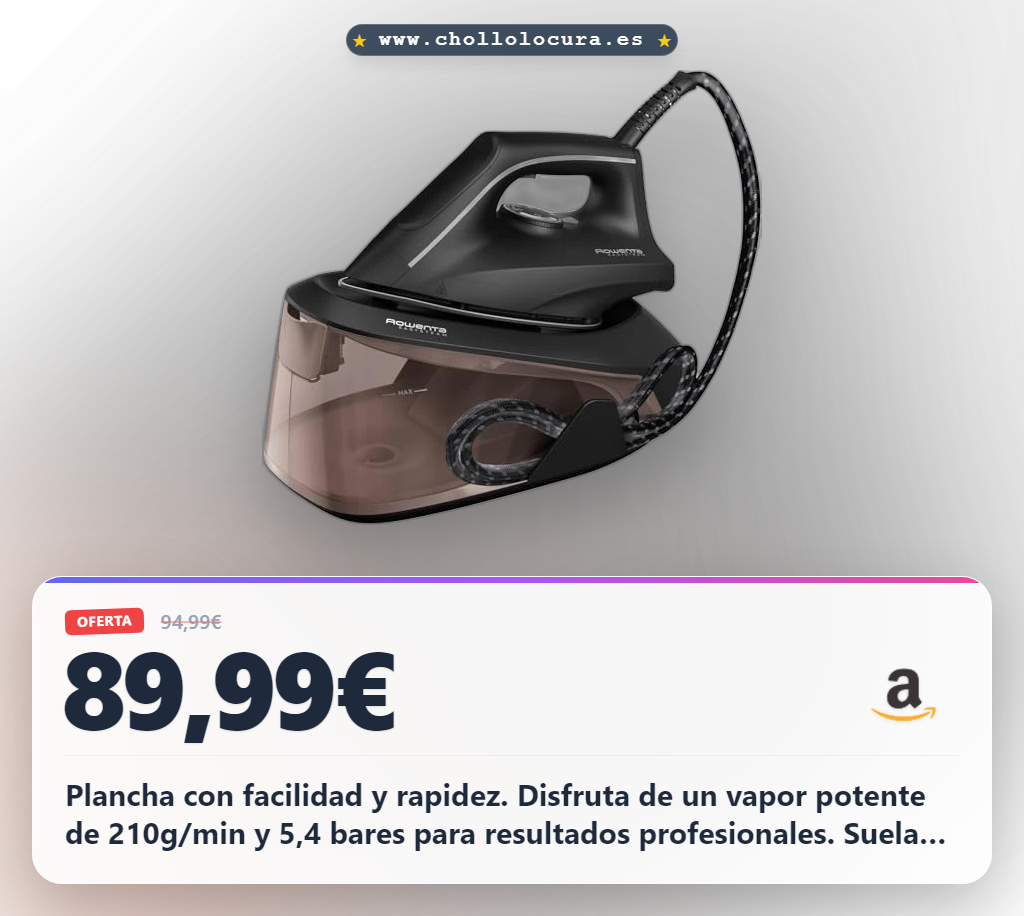 Plancha con facilidad y rapidez. Disfruta de un vapor potente de 210g/min y 5,4 bares para resultados profesionales. Suela Airglide y modo Eco te dan autonomía y ahorro. Plancha trajes y cortinas sin esfuerzo.