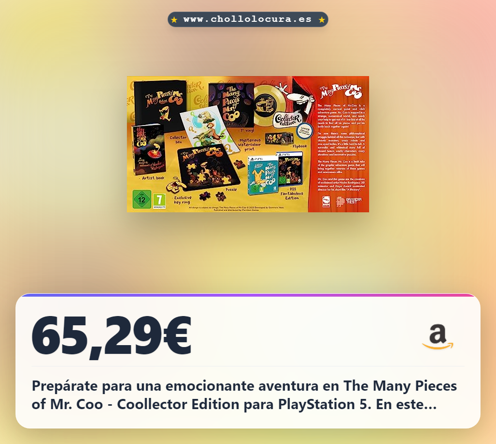 Embárcate en una aventura épica con The Many Pieces of Mr. Coo - Coollector Edition para PlayStation 5