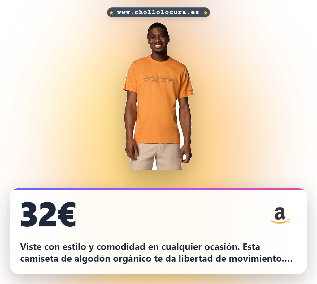 Viste con estilo y comodidad en cualquier ocasión. Esta camiseta de algodón orgánico te da libertad de movimiento. Su corte active fit se adapta a tu cuerpo y te ofrece total amplitud. Un diseño atemporal y sostenible.