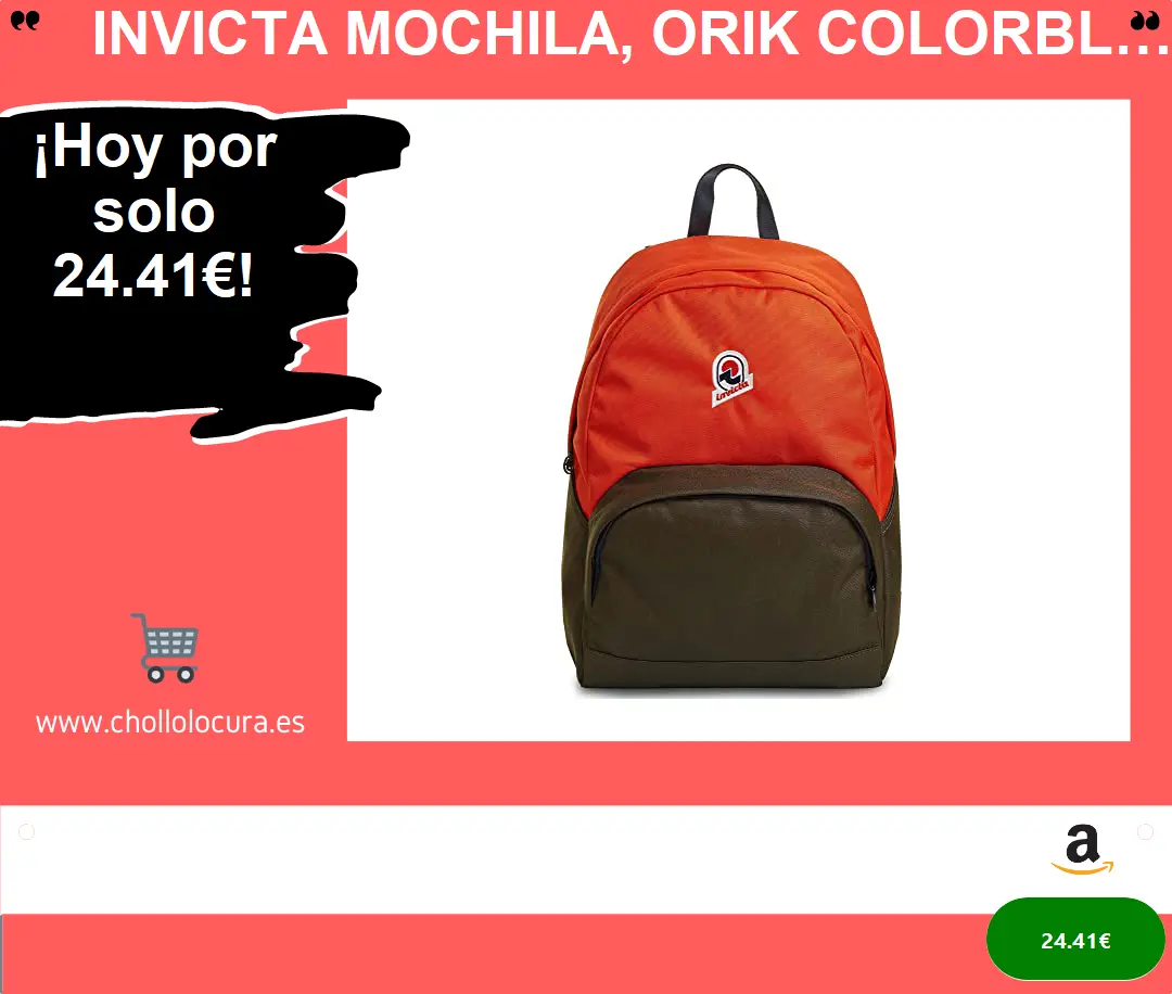 ¡Descubre la mochila ecológica Invicta ORIK! Diseño italiano, portátil y bolsillo para agua. Hecha de polietileno reciclado