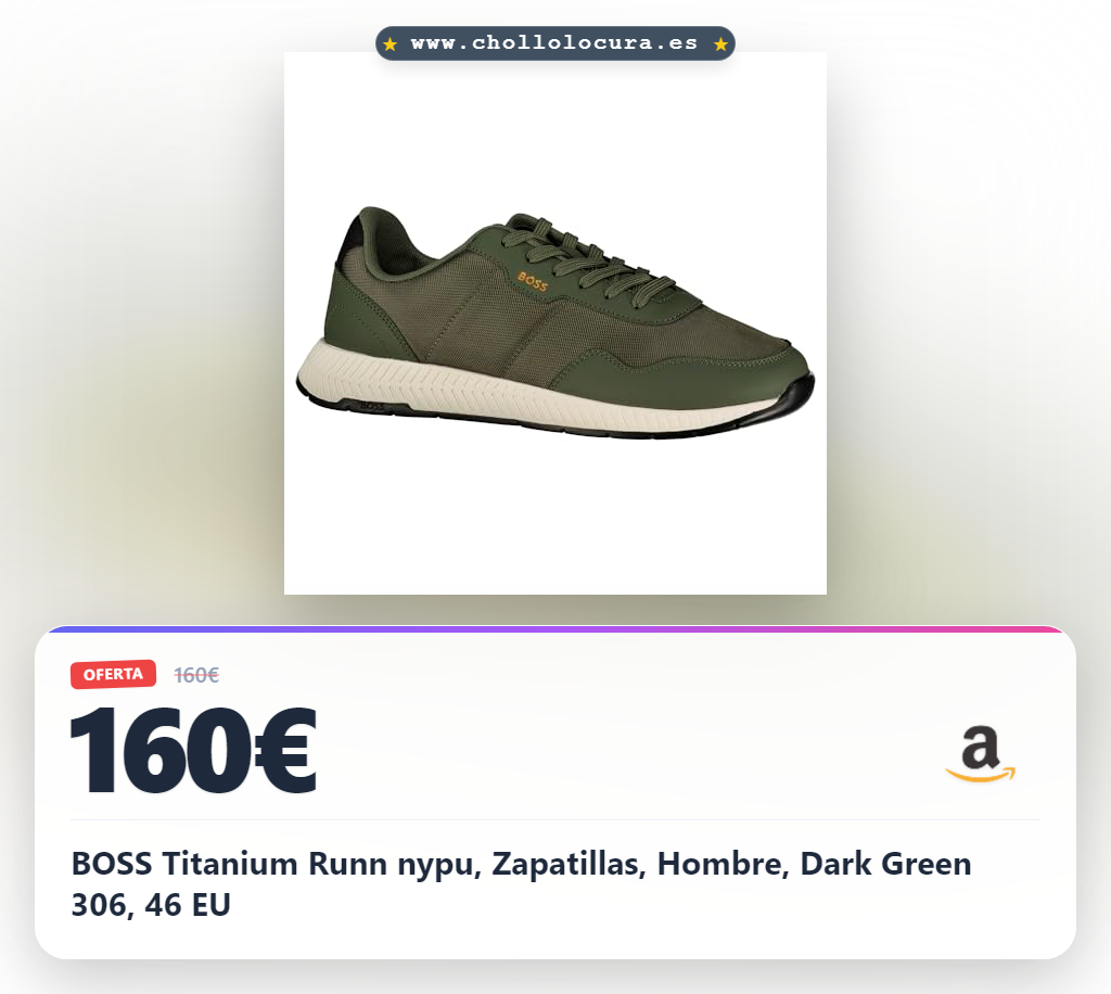 BOSS Titanium Runn nypu, Zapatillas, Hombre, Dark Green 306, 46 EU