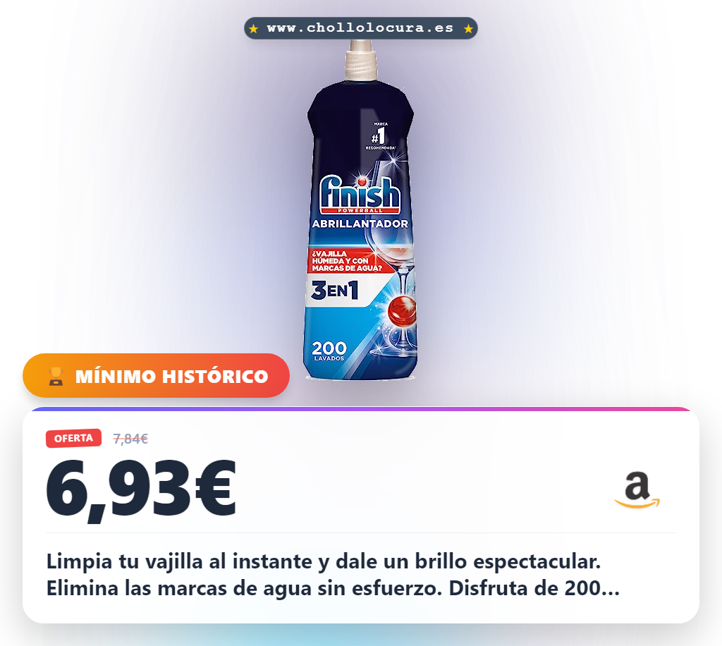 Limpia tu vajilla al instante y dale un brillo espectacular. Elimina las marcas de agua sin esfuerzo. Disfruta de 200 lavados de garantía para tener siempre cristalería impecable.