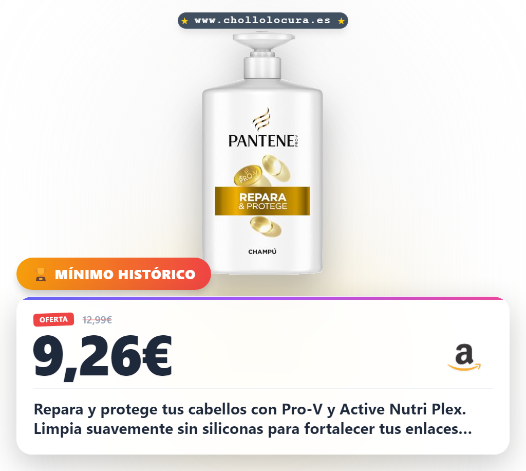Aprovecha el champú Pantene Pro-V Repara y Protege sin siliconas para enlaces capilares sanos