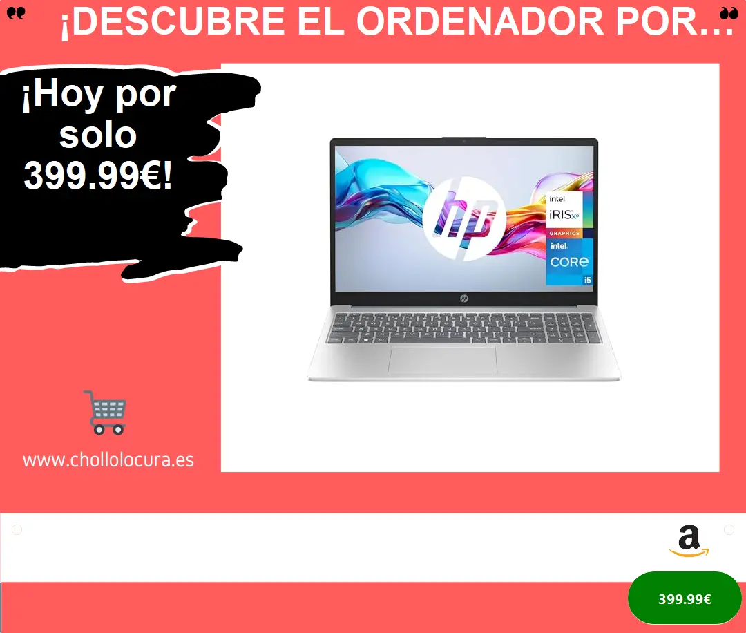 ¡Descubre el ordenador portátil más potente! HP 15-fd0188ns, Intel Core i5-1334U, 16GB RAM y 512GB SSD en un solo dispositivo