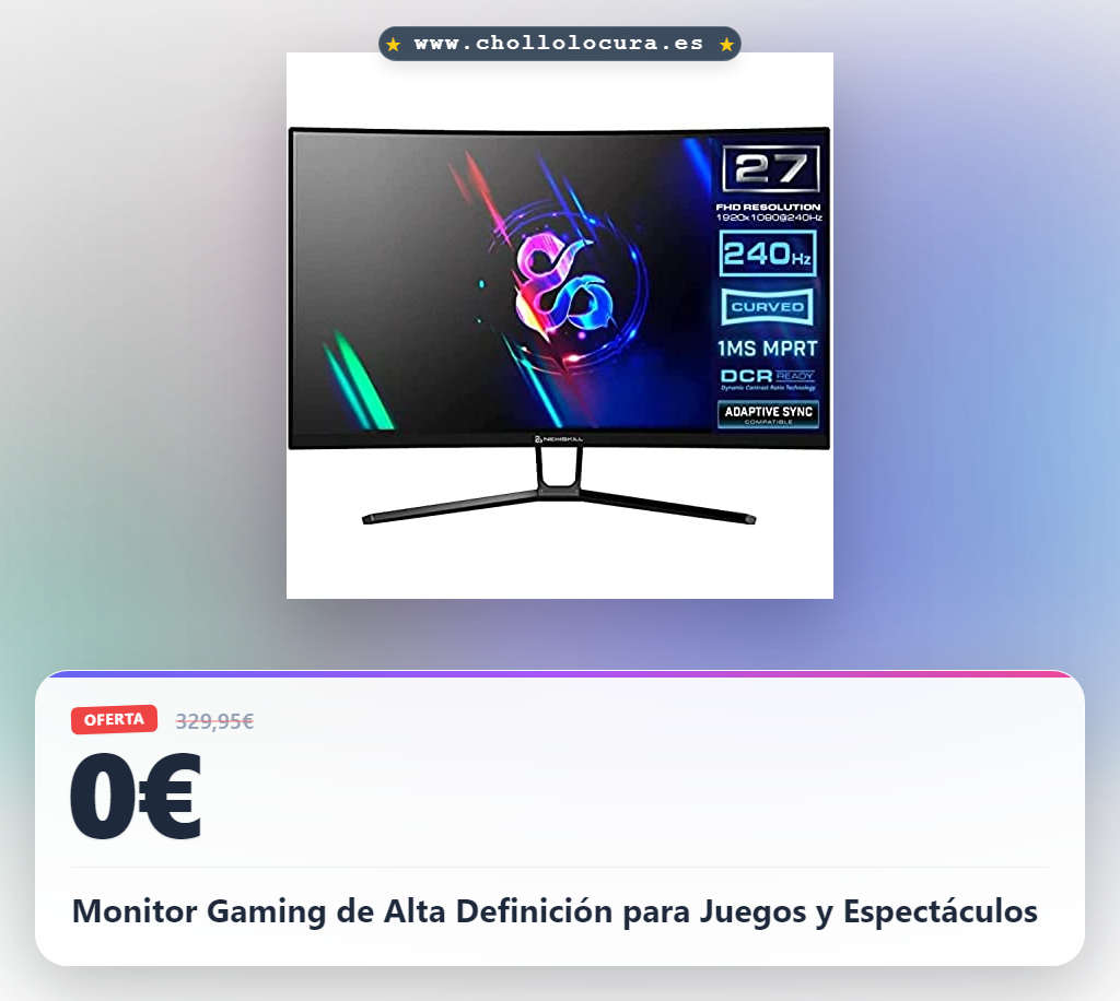 Monitor Gaming de Alta Definición para Juegos y Espectáculos
