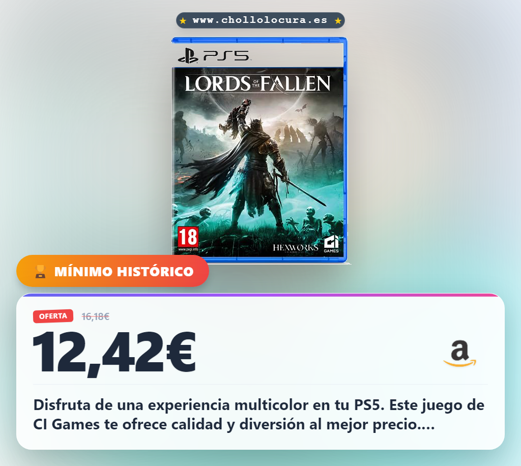 Aprovecha el videojuego PlayStation 5 de CI Games en oferta histórica y calidad garantizada al mejor precio