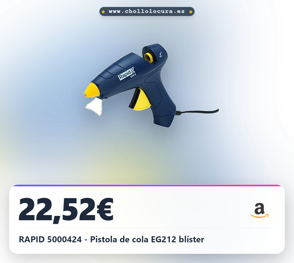 RAPID 5000424 - Pistola de cola EG212 blíster