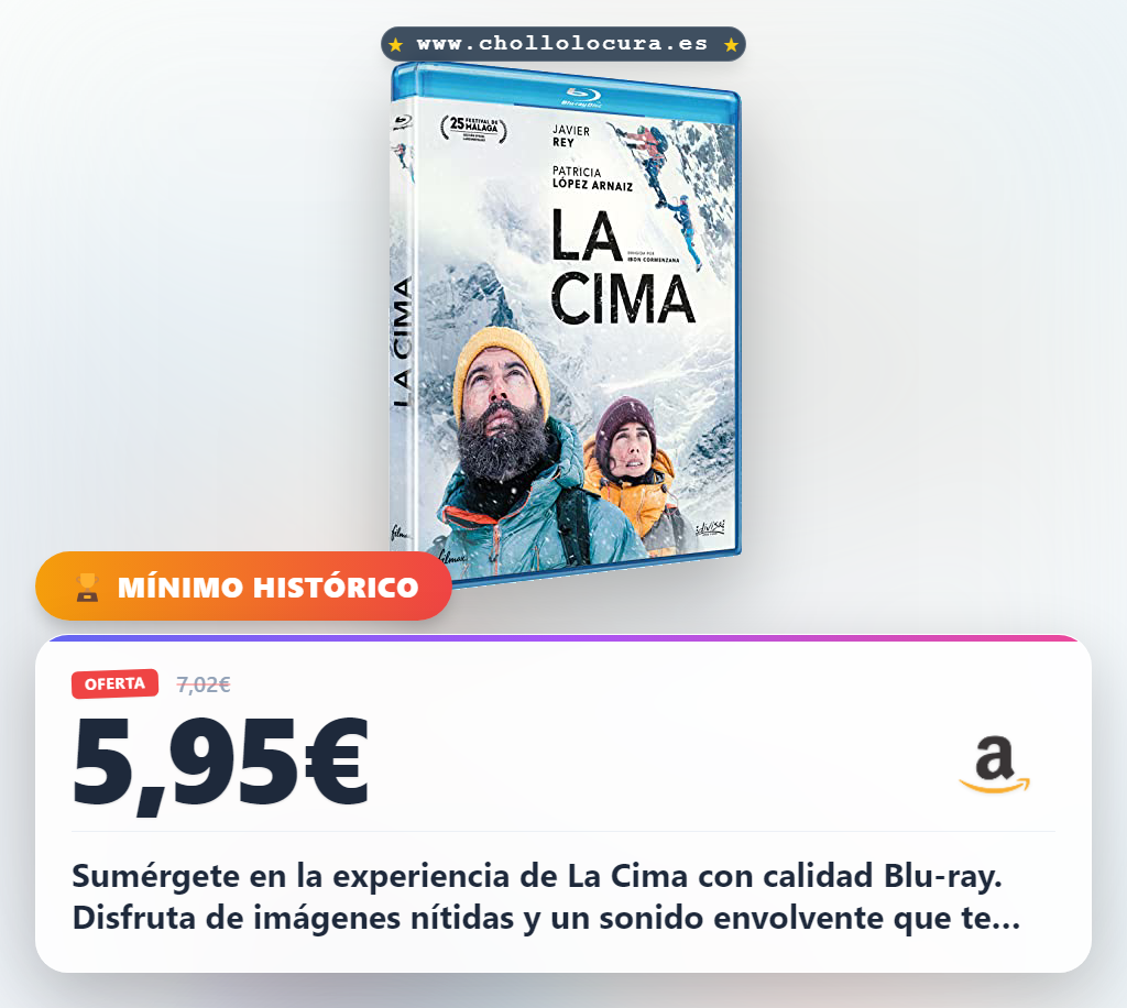 Consigue la película La Cima en Blu-ray con la mejor calidad de imagen y sonido
