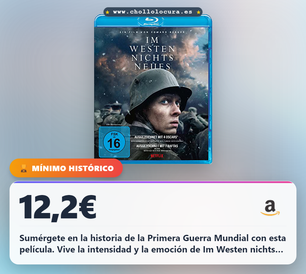 Consigue Im Westen nichts Neues 2022 en Blu-ray en oferta histórica