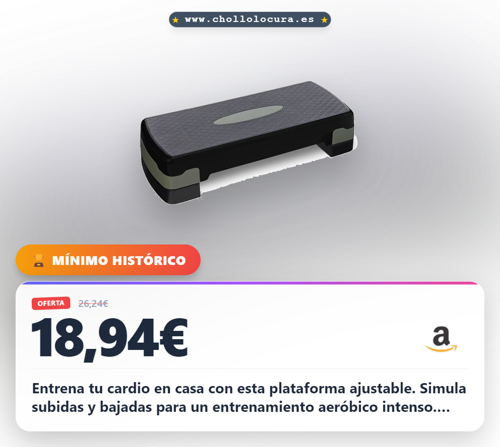 Aprovecha la plataforma de step ajustable para ejercicios aeróbicos con escalón para entrenamiento en casa
