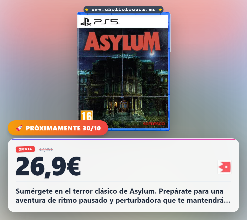 Consigue Asylum para PlayStation 5: terror clásico y banda sonora de los 80.