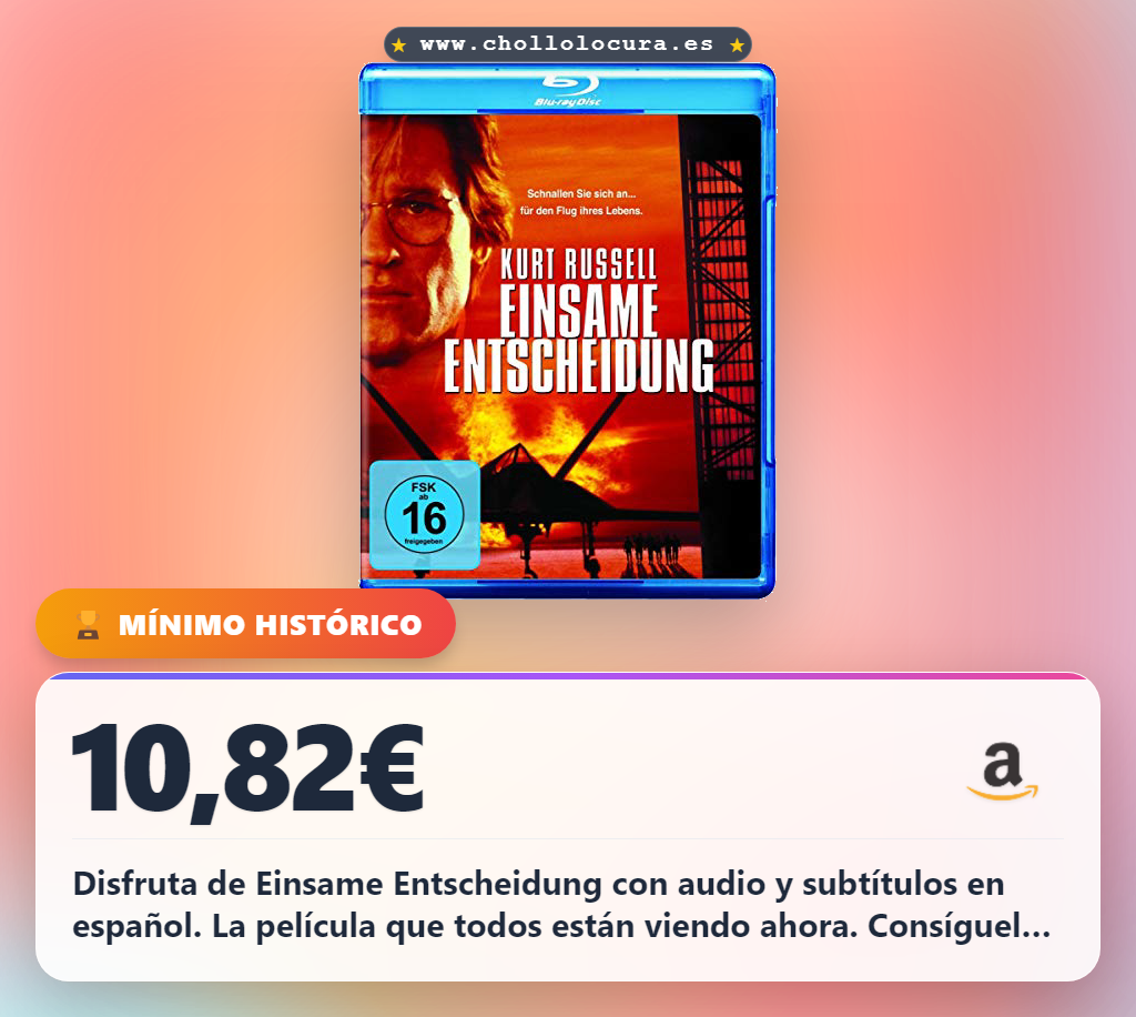 Aprovecha la película Einsame Entscheidung en Blu-ray con audio y subtítulos en español