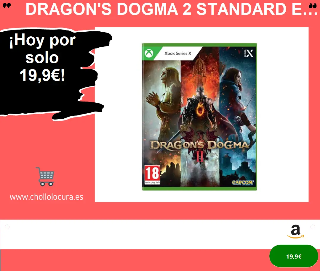 Dragon's Dogma 2 Standard Edition para Xbox Series X: Embárcate en una Nueva Odisea Fantástica