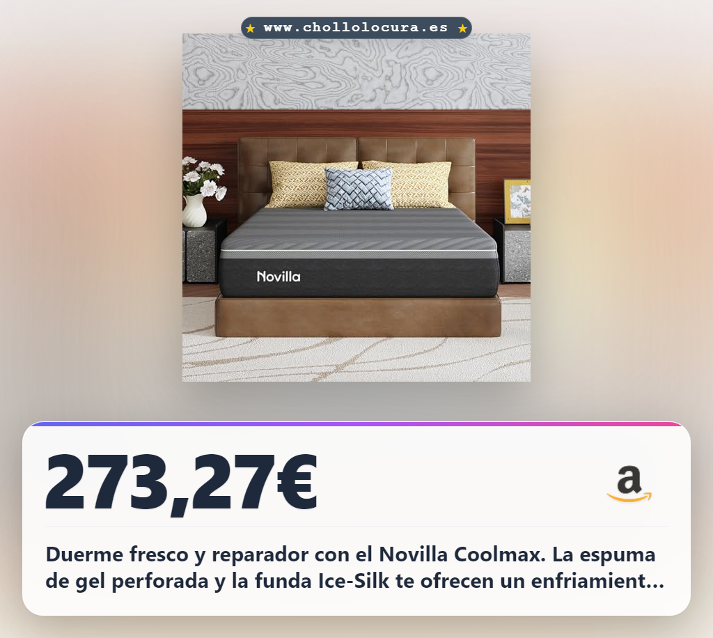 Consigue este colchón de espuma fría con gel y 7 zonas para dormir mejor al mejor precio en oferta