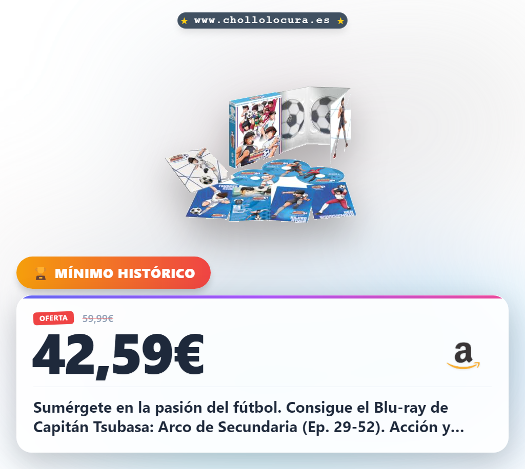 Ahorra Capitán Tsubasa Campeones Temporada 1 Blu-ray: Episodios 29 a 52, Acción y Aventura al mejor precio