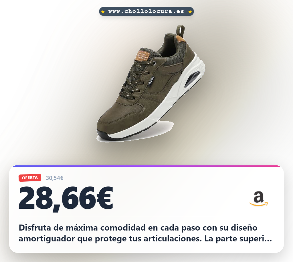 Consigue zapatillas deportivas hombre ligeras con amortiguación y suela antideslizante