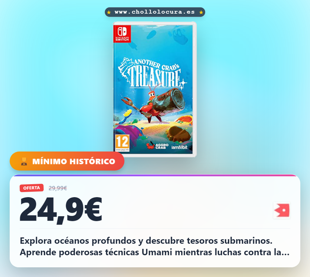 Aprovecha Another Crab's Treasure para explorar océanos profundos y dominar técnicas Umami en Nintendo Switch