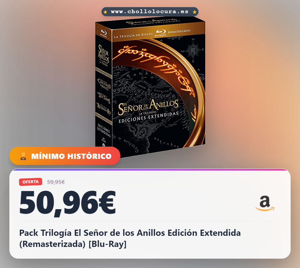 Pack Trilogía El Señor de los Anillos Edición Extendida (Remasterizada) [Blu-Ray]