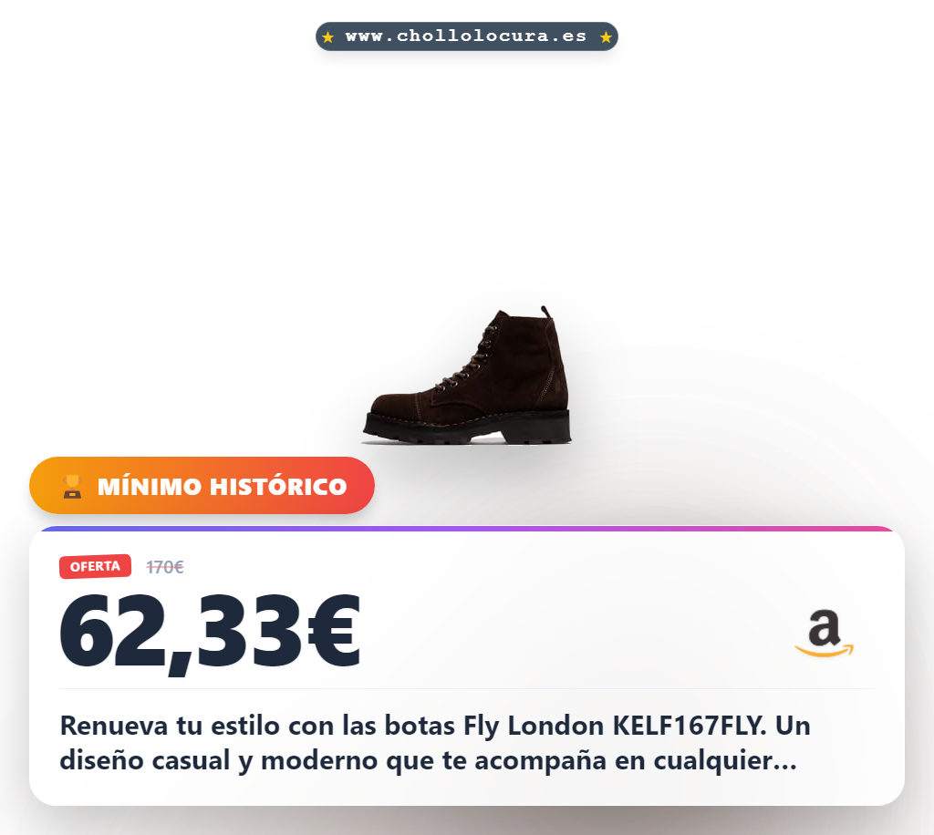 Aprovecha las botas de moda hombre Fly London KELF167FLY Expresso al mejor precio del año
