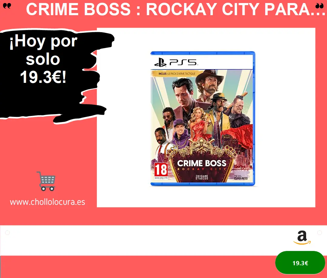 ¡Yo lo hago! Crime Boss: Rockay City para PS5 (¡Chollo!)