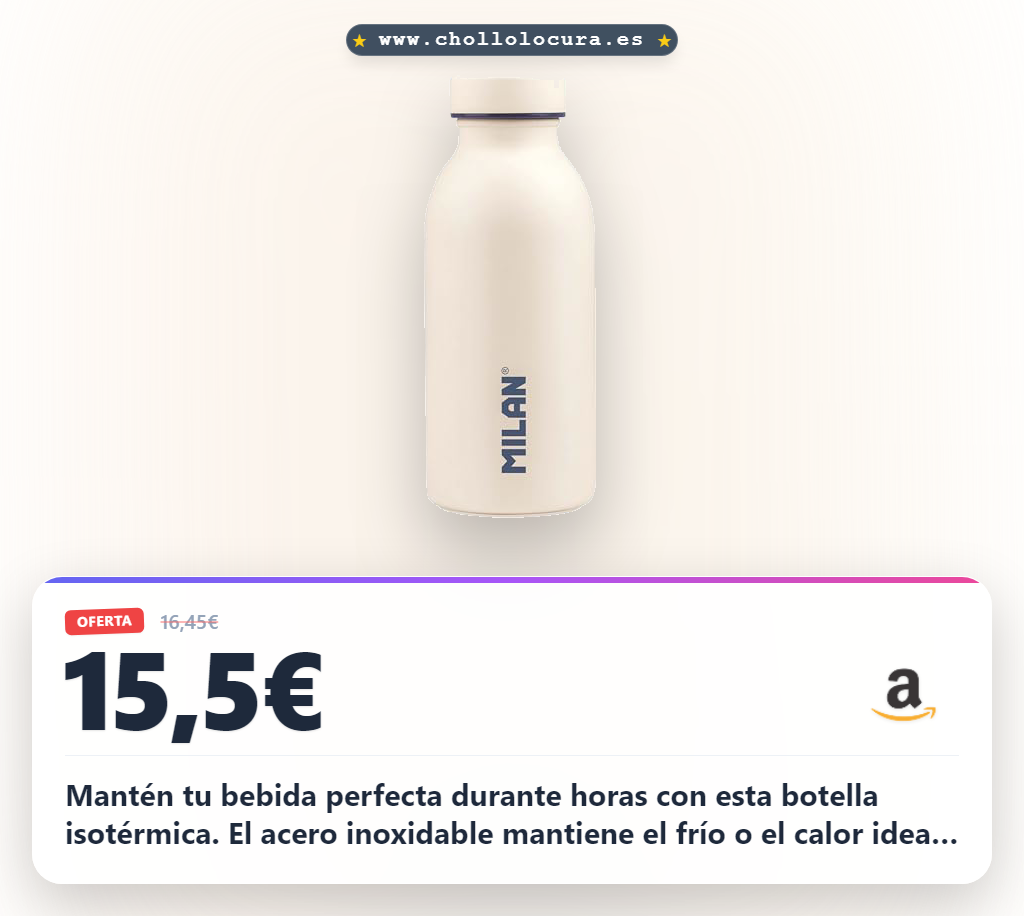 Mantén tu bebida perfecta durante horas con esta botella isotérmica. El acero inoxidable mantiene el frío o el calor ideal, ideal para tu día a día. Diseño blanco y práctico para que disfrutes de tu hidratación sin preocupaciones.