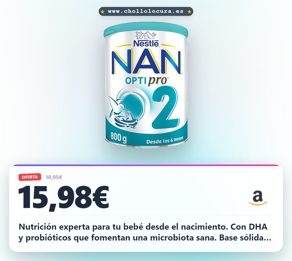 Aprovecha la leche de continuación en polvo Nestlé NAN OPTIPRO 2 con DHA y probióticos para el desarrollo saludable