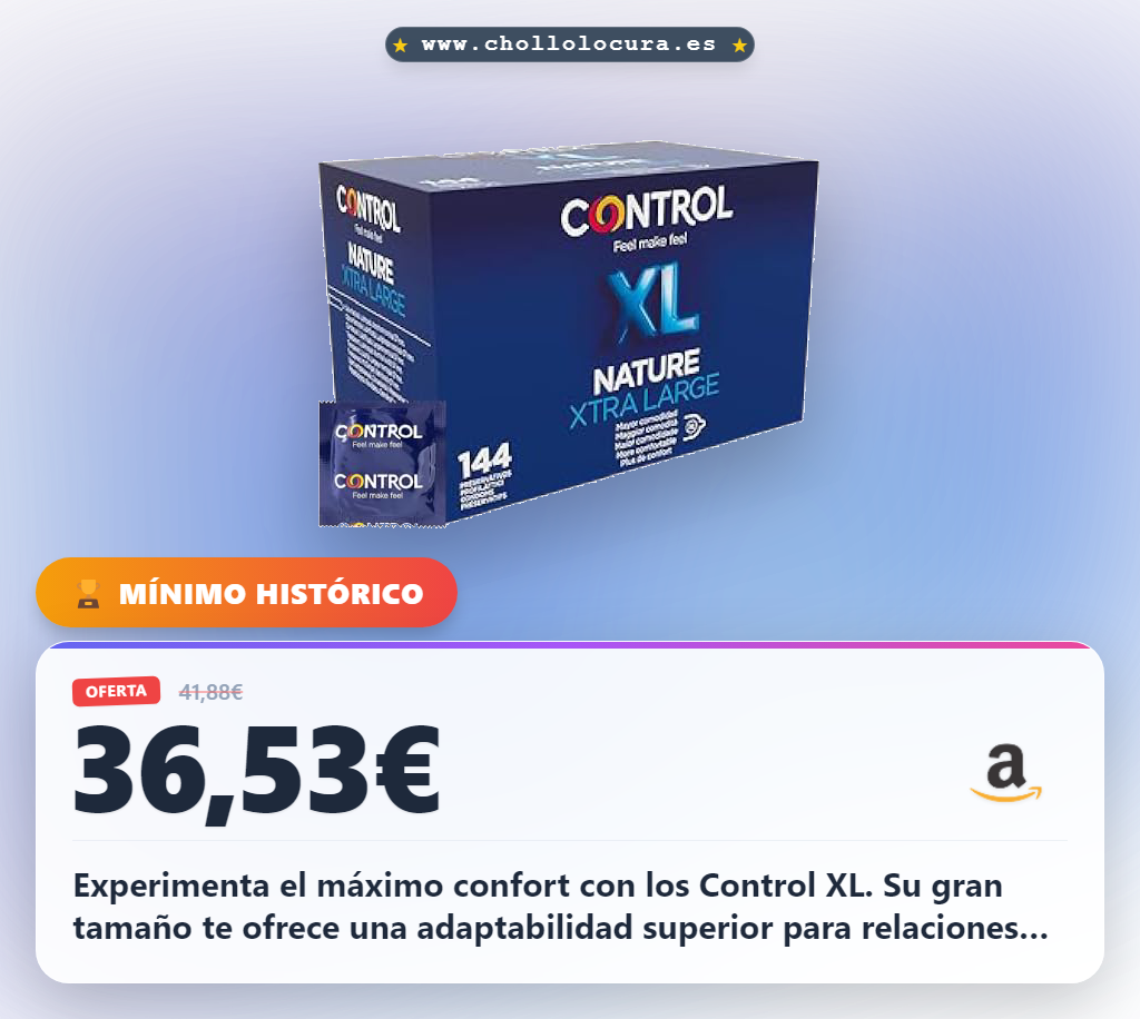 Aprovecha los preservativos Control XL de 144 unidades para una adaptabilidad superior y placer natural