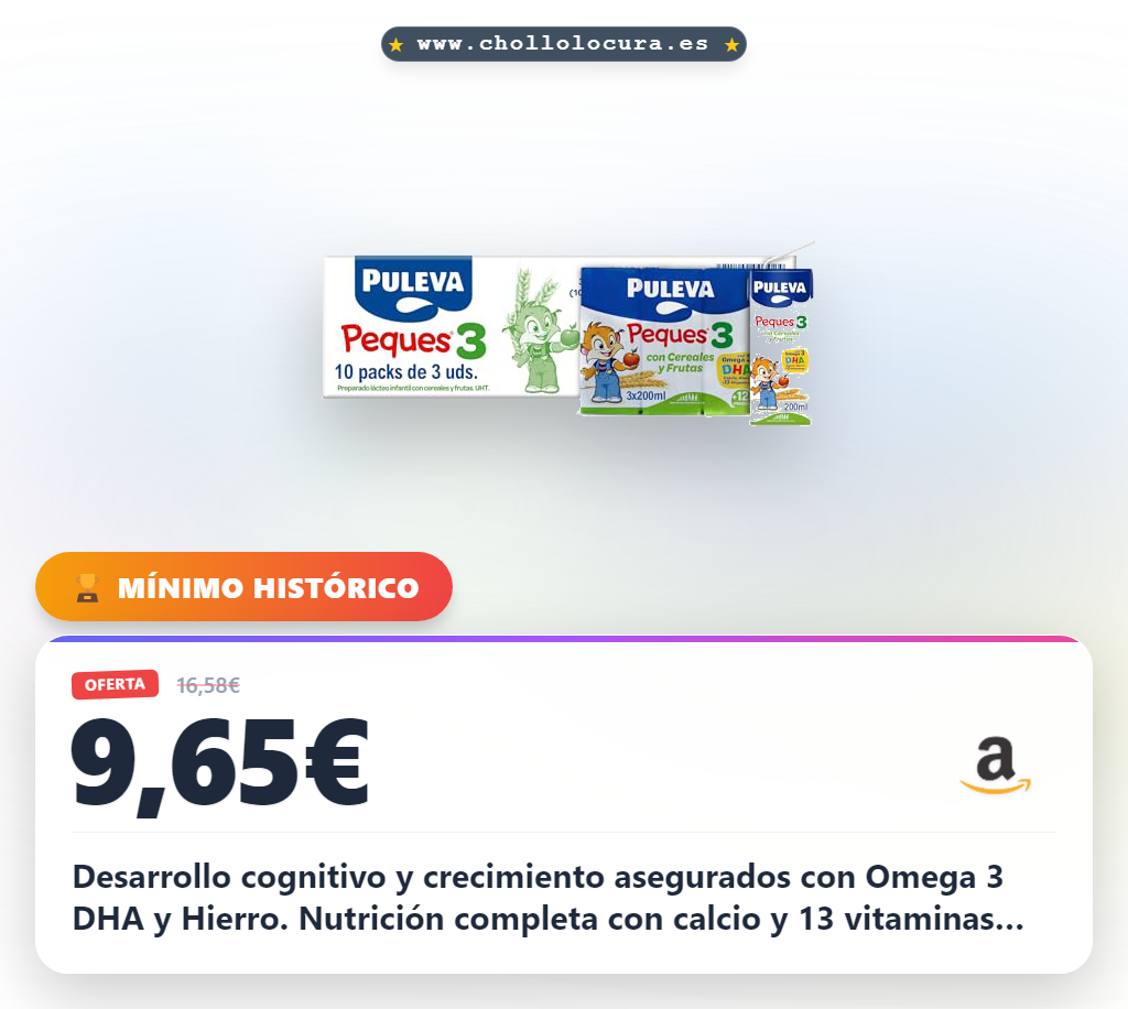 Aprovecha el crecimiento de tu bebé con Omega 3 DHA y Hierro al mejor precio de la nutrición infantil