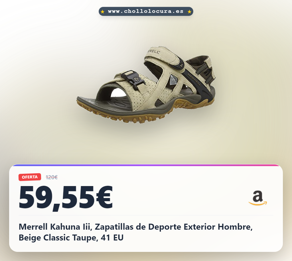 Merrell Kahuna Iii, Zapatillas de Deporte Exterior Hombre, Beige Classic Taupe, 41 EU