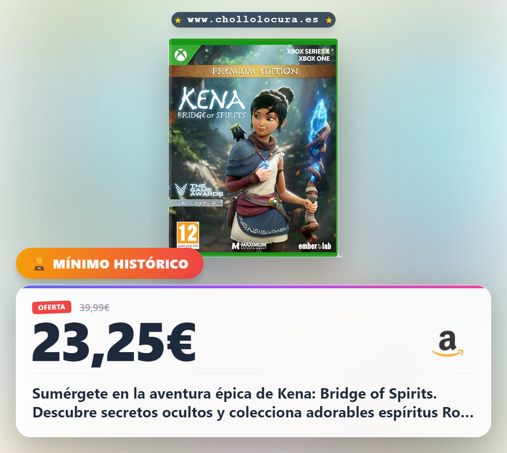 Aprovecha Kena Bridge of Spirits Premium Edition para Xbox Series X/One y colecciona los espíritus Rot