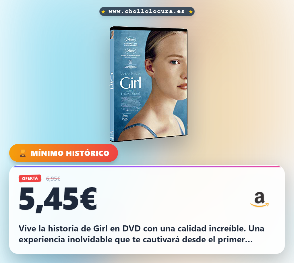 Ahorra en el DVD de Girl con la historia más inolvidable a precio de chollo y envío gratis hoy