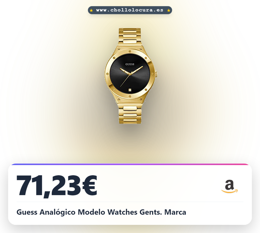 Guess Analógico Modelo Watches Gents. Marca