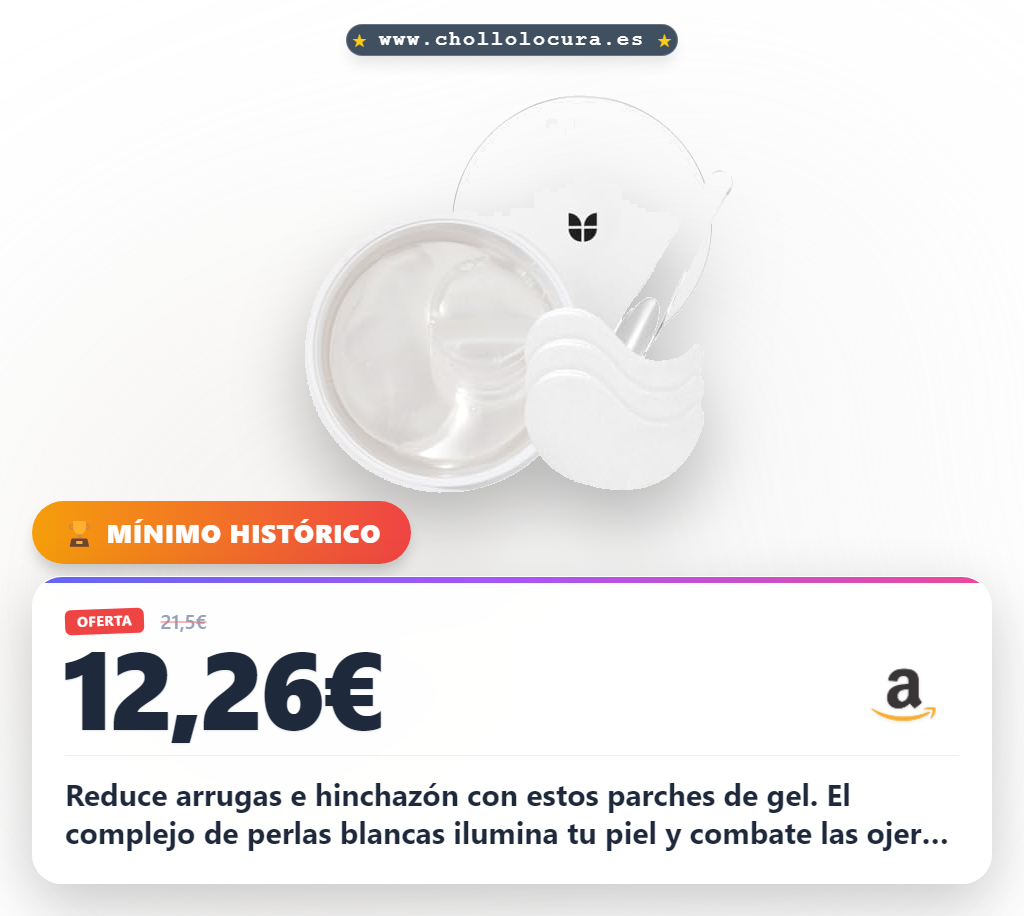 Aprovecha los Parches en Gel Mizon con Perla Blanca para reducir arrugas e hinchazón. Tratamiento natural en oferta