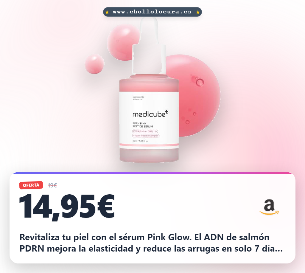 Aprovecha el sérum Pink Glow con PDRN de ADN de salmón para una piel radiante y suave al mejor precio