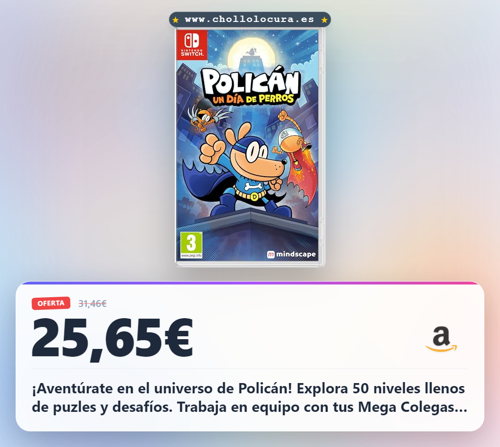 ¡Aventúrate en el universo de Policán! Explora 50 niveles llenos de puzles y desafíos. Trabaja en equipo con tus Mega Colegas para usar sus habilidades especiales y vencer a los jefes. Consigue artilugios increíbles y demuestra tu astucia.