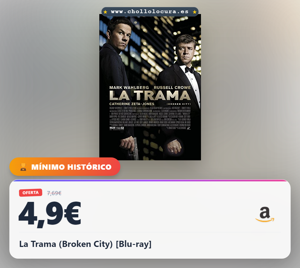 Obtén La Trama (Broken City) Blu-ray en oferta histórica: la película imperdible al mejor precio.